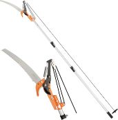 Boxed Telescopic Tree Pruner & Lopper 2 in 1 – Long Reach 3.3m Cutter, Retractable & Extendable Pole