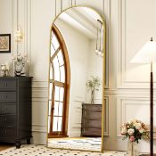 Boxed Flat Aluminum Alloy Framed Freestanding Full Length Mirror Wall Mirror 149.9cm H x 40.6cm W