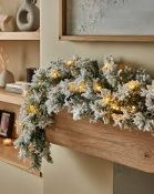 Aspen Pre-Lit Flocked Garland (LOC: R49.21-SD665 - SP)