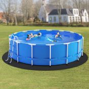 Boxed 27ft Round Pool Liner Pad, Pool Liner Pad for Above Ground Swimming Pools, Extra-Thick Pool