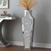 Boxed Jasmic Glass Flower Tall Vase Crystal Room Décor 91.4cm H × 27.2cm W × 13.5cm D (LOC: SR6(8.