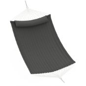Boxed Garvee Double Hammock for 2 Person, 3.5m Large Garden Hammock with Wooden Spreader Bar &