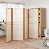 Boxed Metts 457.2cm H Solid Wood Folding Room Divider (LOC: SR6.1.6-DE245 - 1LP)