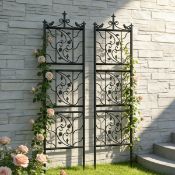 Boxed Gallaher 195cm H x 50cm W 2 pack Steel Lattice Panel Trellis Side Panel (LOC: SR6(8.1)-WO718 -