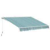 Boxed Outsunny 3 x 2.5m Patio Awning, Anti-UV and Waterproof Sun Shade Canopy with Chain Drive and