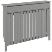 Boxed HOMCOM 93 x 119cm Modern Radiator Cover - Grey (LOC: SR7R-FP361 - MP)