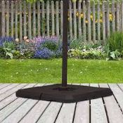 Boxed Outsunny Polyethylene Sand or Water Fillable Parasol Base (LOC: SR7Right-FP338 - 1LP)