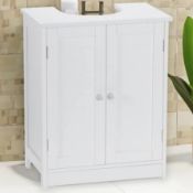 Boxed Bathstore Kingston 2 Door White Sink Console (LOC: SR7R-FP374 - 1LP)
