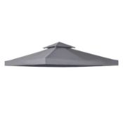 Boxed Outsunny 2 Tier Gazebo Replacement Canopy 3000x3000mm (LOC: R48.15-FP738 - 1P)