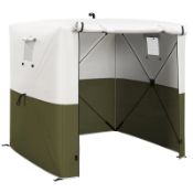 Boxed Outsunny 2 x 2m Pop-Up Gazebo, with Accessories - Green RRP £129.99. Two mesh windows:
