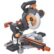 Evolution R210SMS 210mm Electric Single-Bevel Sliding Multi-Material Mitre Saw 220-240V (LOC: SR9(