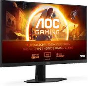 AOC 24G4XED 24 inch FHD Gaming Monitor, 180Hz, Fast IPS Panel, 1ms GtG, HDR10 (LOC: SR9.4.10-