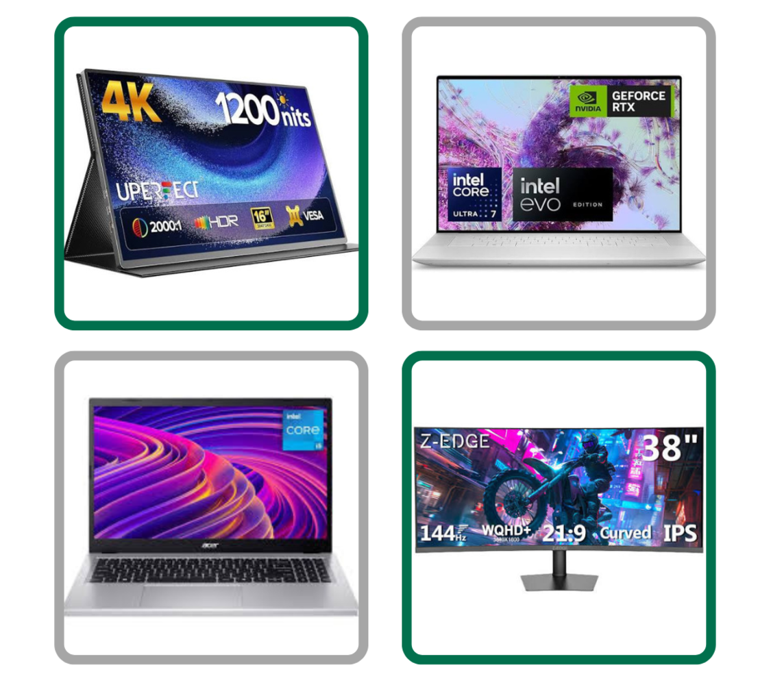 NVIDIA Laptops, High End Gaming Monitors 4K Monitors, Curved Monitors, 40 inch Monitors, AOG Strix Monitors, Gigabyte, ASUS and much more