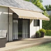 Boxed Dakota Fields 400cm W x 300cm D Fabric Cover Retractable Patio Awning (LOC: SR6.7.6-DE613 -