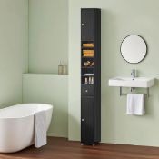 Boxed Munford Freestanding 20cm W Linen Cabinet (LOC: SR6.7.2-DE663 - 1LP)