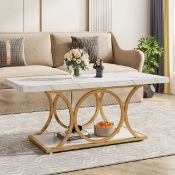 Boxed Dorier Sled Coffee Table with Storage (LOC: SR6.7.2-DE660 - MP)