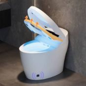 Boxed Homary Tankless Smart Toilet with Built-in Bidet, Standard Semi-Automatic, Heated Seat