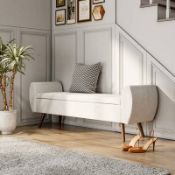Boxed 17 Stories 101cmW Storage Ottoman 80L, Multi-Function Footstool Bench (LOC: SR6.7.3-DE655 -