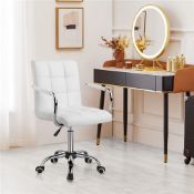 Boxed Mid Back Executive Swivel Office Chair with Metal Frame and Arms (LOC: SR6.7.3-DE640 - 1LP)