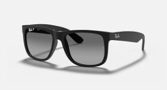 TRADE LOT TO CONTAIN 4x NEW & PACKAGED RAY-BAN Justin Sunglasses - BLACK WITH GREY GRADIENT