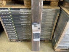 PALLET TO CONTAIN 52 X BRAND NEW PACKS OF CANADIA NATURES FLOOR DARK WALNUT PRESTIGE FLOORING.