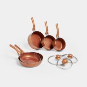 Boxed Pots & Pans Set 5 Piece Induction Safe - Brown (LOC: SR5(4.4)-LT1214 - 1P)