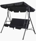 Boxed Outsunny 3 Seater Outdoor Swing Chair with Canopy for Patio (LOC: SR7R-DE1247 - 1LP)