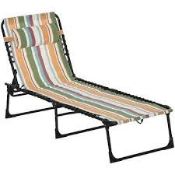 Boxed OutSunny Sun Lounger 84B-206MX Multicolored (LOC: SR7R-DE1248 - 1LP)