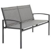 Boxed Outsunny Metal Garden Bench, 2 Seater Outdoor Furniture Seating (LOC: SR7R-DE1239 - 1LP)