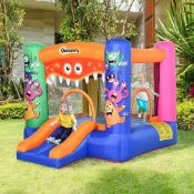 Boxed Outsunny Monster Bouncy Castle with Slide - 180 x 250 x 175cm - 342-021V70 (LOC: SR7R-DE1242 -