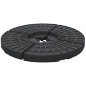 Boxed 4 Pcs Portable Umbrella Base, HDPE-Black (LOC: SR7R-DE1241 - 1P)