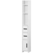 Boxed kleankin Modern Bathroom Storage Cabinet, Freestanding Tall Bathroom Cabinet (LOC: SR7R-DE1223