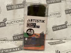 8 X BRAND NEW Coloured Pencil Set - (47 Pieces) 3.5 mm Artist Grade Drawing & Sketching Colored