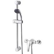 Boxed Swirl Tarn Rear-Fed Exposed Chrome Mixer Shower (LOC: SR2.2.7-TP2326 - SP)