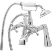 Boxed GoodHome Etel Gloss Chrome Bath mixer tap with shower kit (LOC: SR2.2.8-TP2376 - SP)