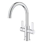 Boxed Grohe Start Twin Lever Mono Mixer Chrome (LOC: SR2.2.8-TP2375 - SP)