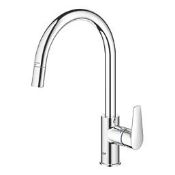 Boxed Grohe StartEdge 30553000 Single Lever Kitchen Sink Mixer Tap Chrome . RRP £159.99. (LOC: SR2.