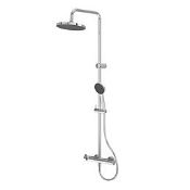 Boxed Swirl Bonda HP Rear-Fed Exposed Chrome Thermostatic Multi Head Shower (LOC: SR2.2.7-TP2357 -