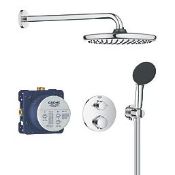Boxed Grohe Precision 250 Round HP Rear-Fed Concealed Chrome Thermostatic Shower System. RRP £659.