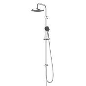 Boxed Swirl Bonda Overhead Shower Kit Chrome (LOC: SR2.2.7-TP2356 - SP)