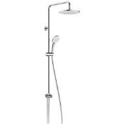 Boxed Swirl Shower Kit with Diverter Chrome (LOC: SR2.2.7-TP2355 - SP)