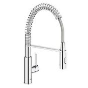 Boxed Grohe Get Professional 30360000 Pull-Out Kitchen Tap Chrome. RRP £229.99. (LOC: SR2.2.8-TP2374