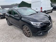 SH66 EYY, RENAULT KADJAR SIGNATURE NAV DCI, 2 X KEYS, LOGBOOK, 87,473 MILES, 6 SPEED,