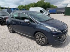 AK64 LNU PEUGEOT 3008 ACTIVE HDI 2 X KEYS LOGBOOK ALLOY WHEELS CENTRAL LOCKING ELECTRIC WINDOWS