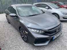 LC67 OLW, HONDA CIVIC SE VTEC, 1 X KEY, 96,567 MILES, LOGBOOK, ALLOY WHEELS
