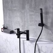 BRAND NEW VURTU Datchworth Bath Shower Mixer, 1/4 Turn, Dual Lever Ceramic Disc, High/ Low Water