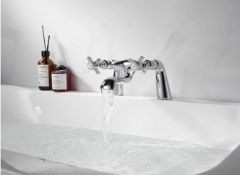 2 X BRAND NEW VURTU Bensham Bath Filler, 1/4 Turn, Dual Lever Ceramic Disc, High/ Low Water