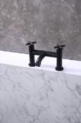 2 X BRAND NEW VURTU Noir Bath Filler, 1/4 Turn, Dual Lever, High/ Low Water Pressure, 240(H) x 240(