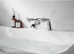 2 X BRAND NEW VURTU Bensham Bath Filler, 1/4 Turn, Dual Lever Ceramic Disc, High/ Low Water