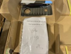 BRAND NEW VURTU WALL MOUNTED CHROME ISOBE MONO BASIN MIXER TAP RRP £189. (LOC: 41.13-AA3441 - 1P)